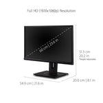 ViewSonic Ergonomic 24" 60Hz LCD Monitor, Black (VG2440)