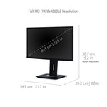 ViewSonic Ergonomic 24" 60Hz LCD Monitor, Black (VG2448-PF)