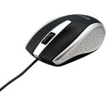 Verbatim Notebook Ergonomic Ambidextrous Opitcal USB Mouse, Silver (99741)