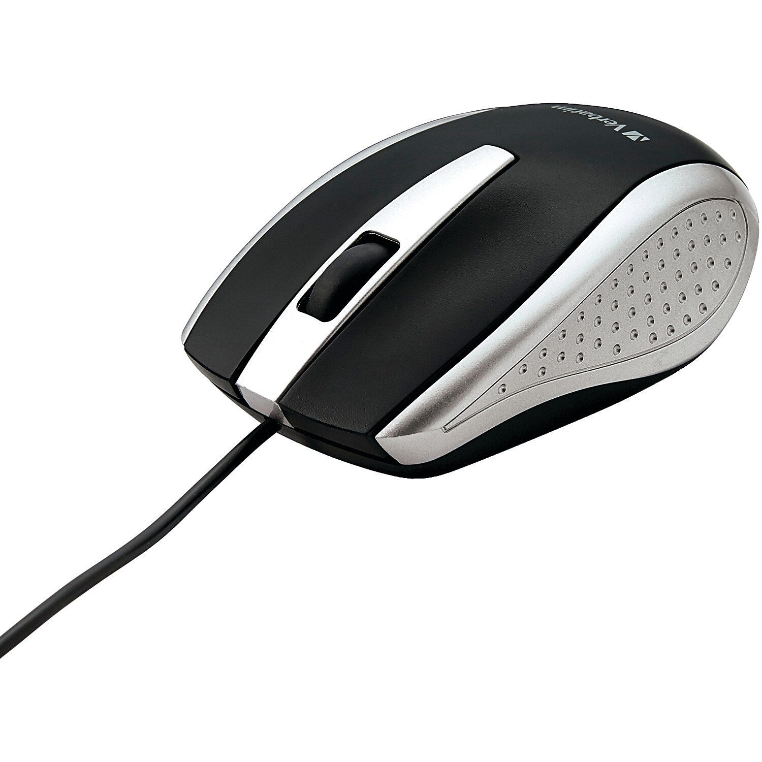 Verbatim Notebook Ergonomic Ambidextrous Opitcal USB Mouse, Silver (99741)