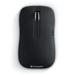 Verbatim Commuter Wireless Ergonomic Ambidextrous Optical USB Mouse, Black (99765)