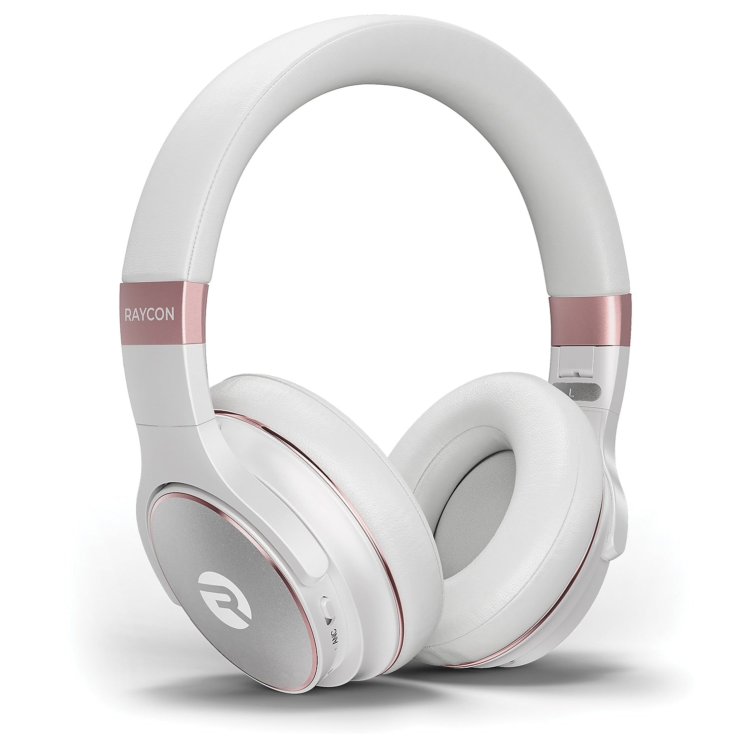 Raycon The Everyday Over-Ear Active-Noise-Canceling Wireless Bluetooth Headphones with Microphone, Rose Gold (RBH820-ROS)