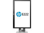 HP EliteDisplay Refurbished 21.5" LED Monitor, Black/Silver (HPR-E222)