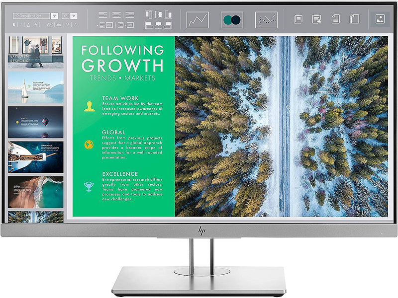 HP EliteDisplay Refurbished 23.8" LED Monitor, Black/Silver (HPR-E243)