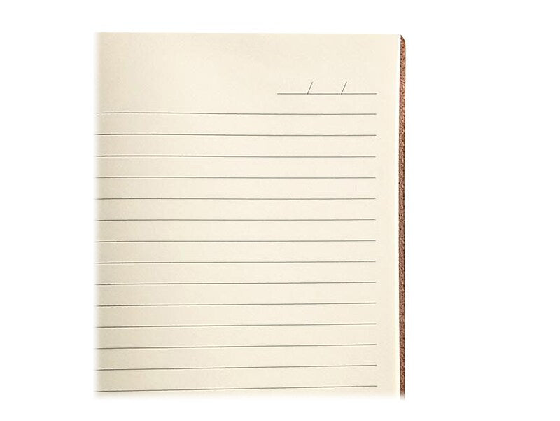 Denik Samantha Journal, 5.8" x 8.3", College Ruled, Orange/Cream, 144 Pages (AHBC508L)