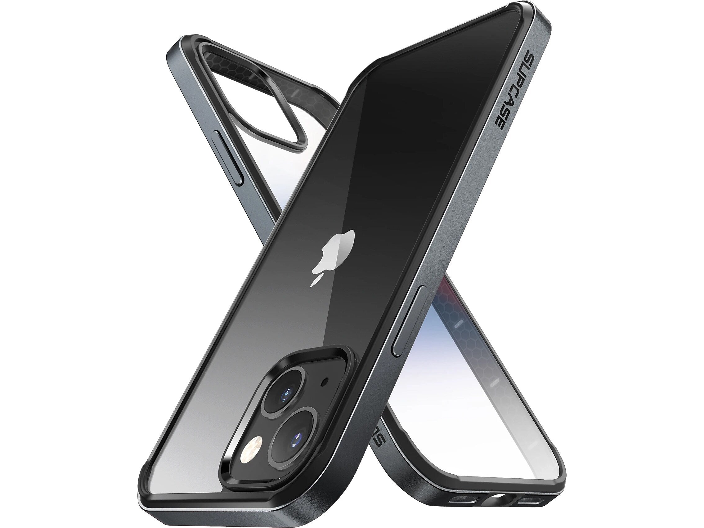 SUPCASE Unicorn Beetle Black Edge Clear Bumper Case for iPhone 13 (SUP-iPhone2021-6.1-Edge-Black)