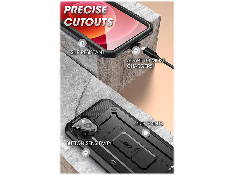 SUPCASE Unicorn Beetle Pro Black Rugged Case for iPhone 13 Pro (SUP-iPhone2021Pro-6.1-UBPro-SP-Black)