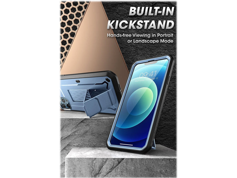 SUPCASE Unicorn Beetle Pro Metallic Blue Rugged Case for iPhone 13 Pro (SUP-iPhone2021Pro-6.1-UBPro-SP-Cerulean)