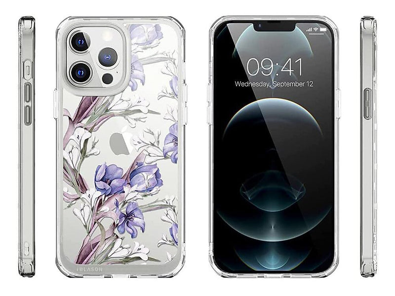 i-Blason Halo Bouquet Purple Snap Case for iPhone 13 Pro Max (iPhone2021-6.7-Halo-N)