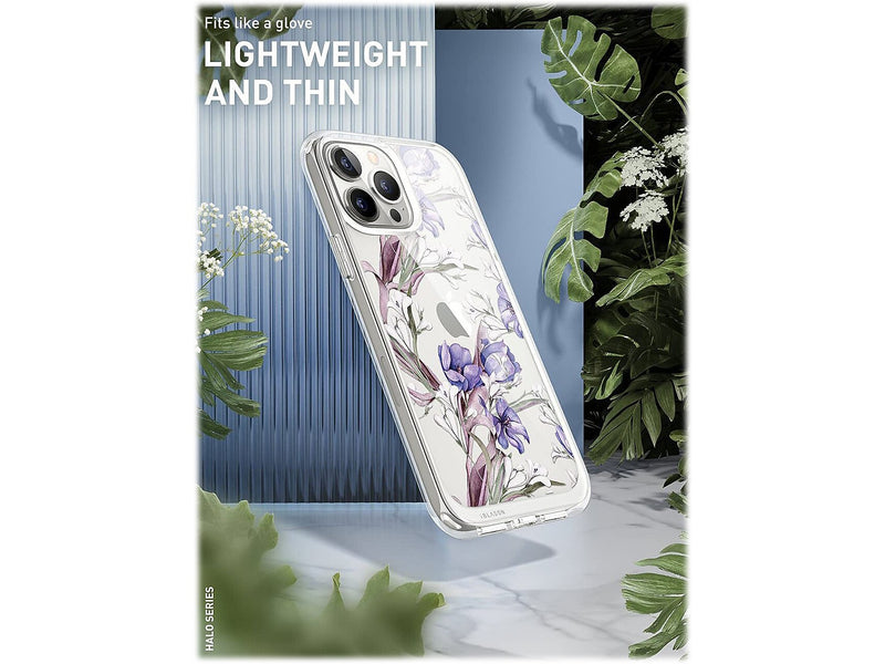 i-Blason Halo Bouquet Purple Snap Case for iPhone 13 Pro Max (iPhone2021-6.7-Halo-N)