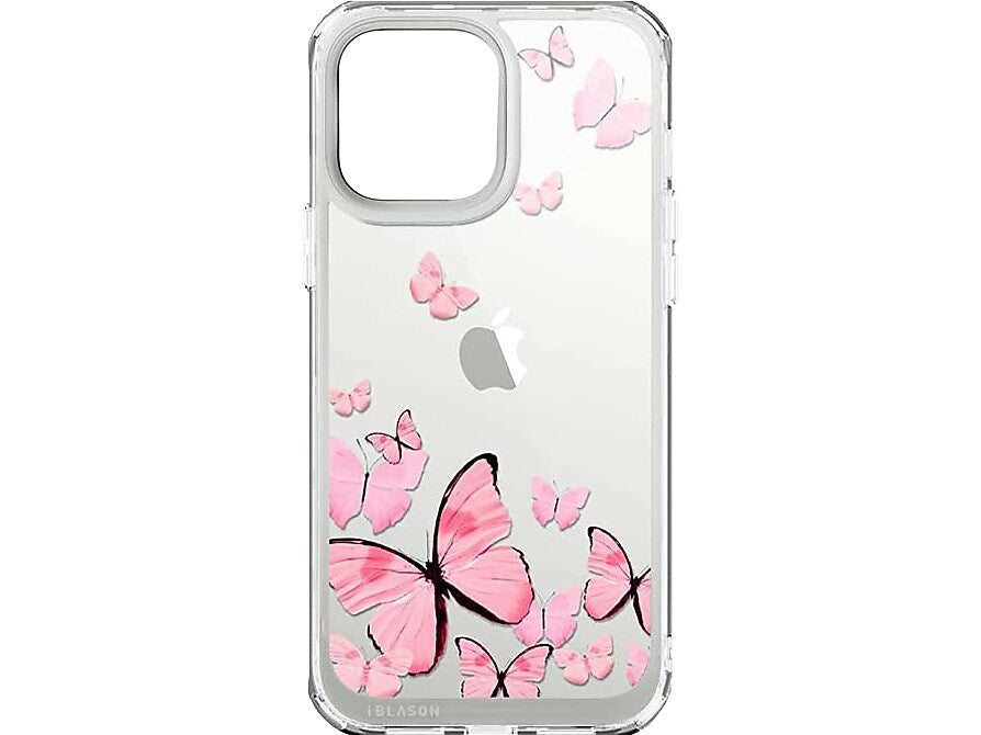 i-Blason Halo Butterfly Pink Snap Case for iPhone 13 Pro Max (iPhone2021-6.7-Halo-E)