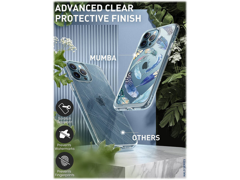 i-Blason Halo Feather Swirl Snap Case for iPhone 13 Pro Max (iPhone2021-6.7-Halo-C)