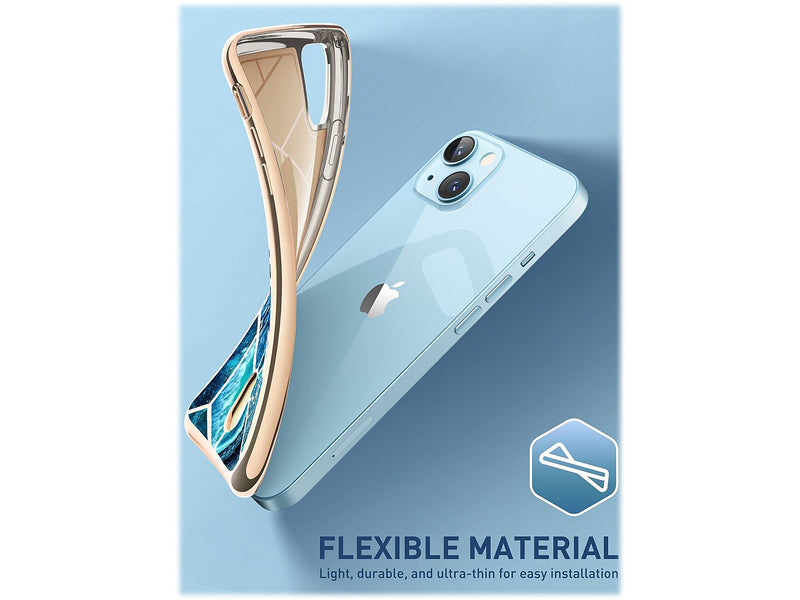 i-Blason Cosmo Ocean Blue Wallet Case for iPhone 13 (iPhone2021-6.1-CosCard-Ocean)