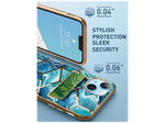 i-Blason Cosmo Ocean Blue Wallet Case for iPhone 13 (iPhone2021-6.1-CosCard-Ocean)