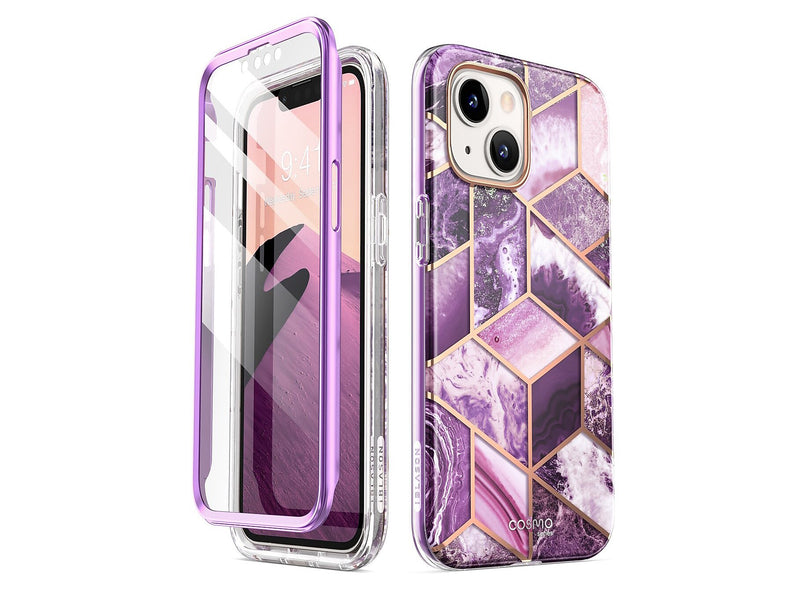i-Blason Cosmo Marble Purple Snap Case for iPhone 13 (iPhone2021-6.1-Cosmo-SP-Ameth)