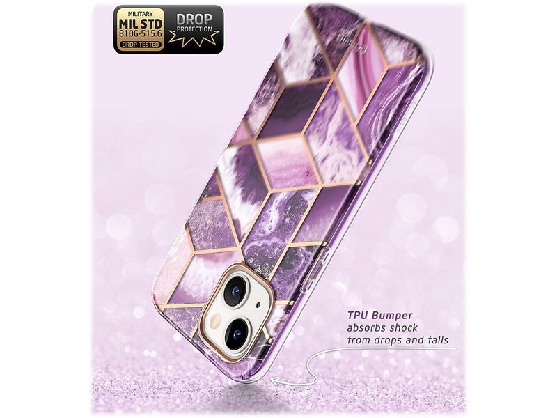 i-Blason Cosmo Marble Purple Snap Case for iPhone 13 (iPhone2021-6.1-Cosmo-SP-Ameth)