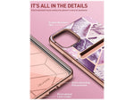 i-Blason Cosmo Marble Purple Wallet Case for iPhone 13 (iPhone2021-6.1-CosCard-Ameth)