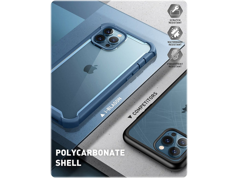 i-Blason Ares Blue Snap Case for iPhone 13 Pro (iPhone2021Pro-6.1-Ares-SP-Azure)