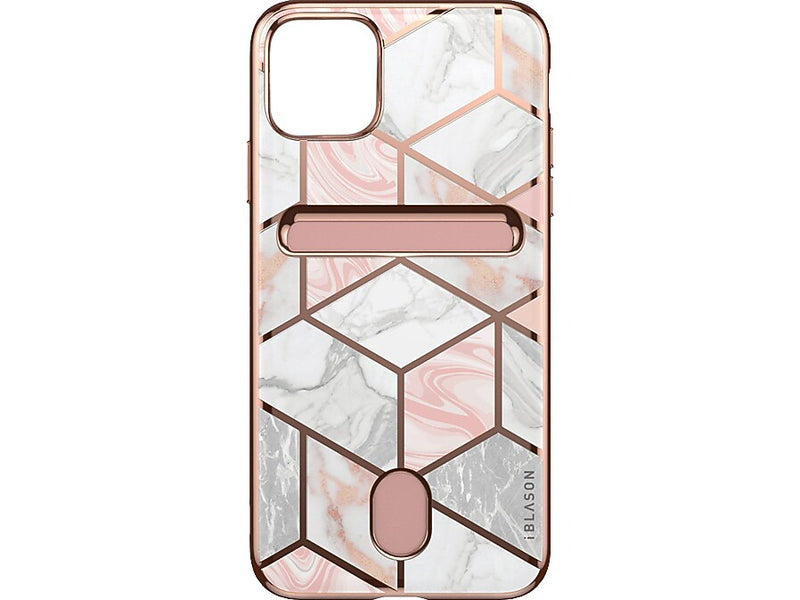 i-Blason Marble Pink Wallet Case for iPhone 13 Pro (iPhone2021Pro-6.1-CosCard-Marble)
