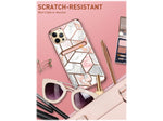 i-Blason Marble Pink Wallet Case for iPhone 13 Pro (iPhone2021Pro-6.1-CosCard-Marble)