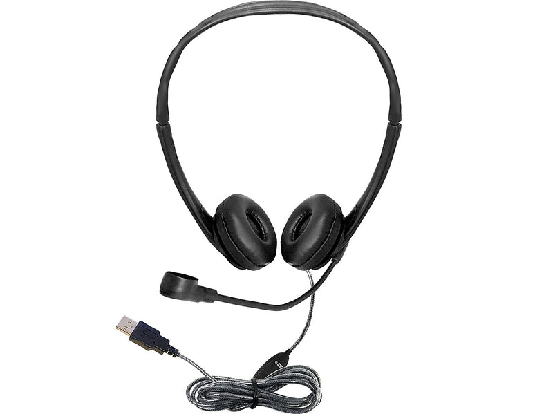 Hamilton Buhl WorkSmart Stereo On Ear Computer Headset, Black (WS2BK)