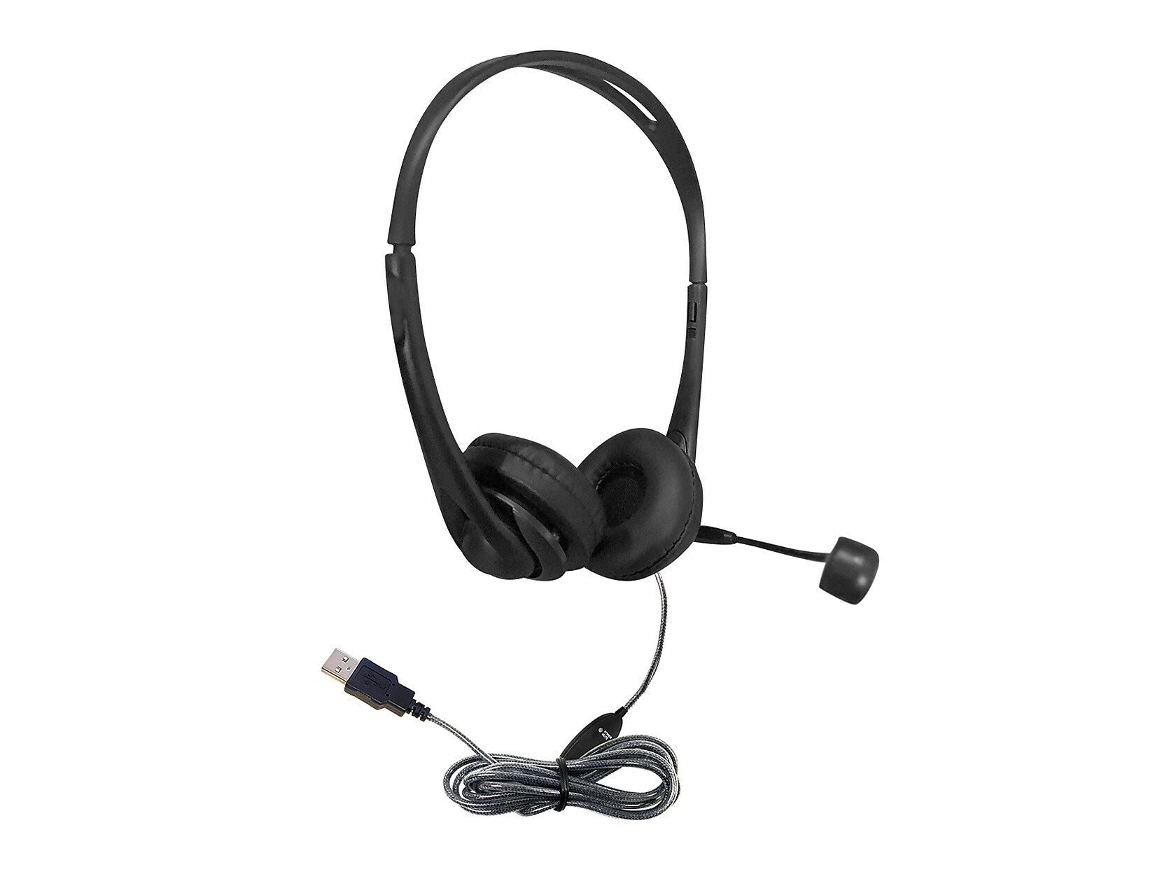 Hamilton Buhl WorkSmart Stereo On Ear Computer Headset, Black (WS2BK)