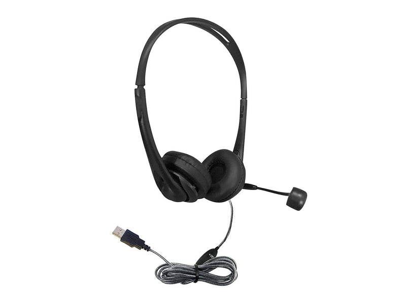 Hamilton Buhl WorkSmart Stereo On Ear Computer Headset, Black (WS2BK)