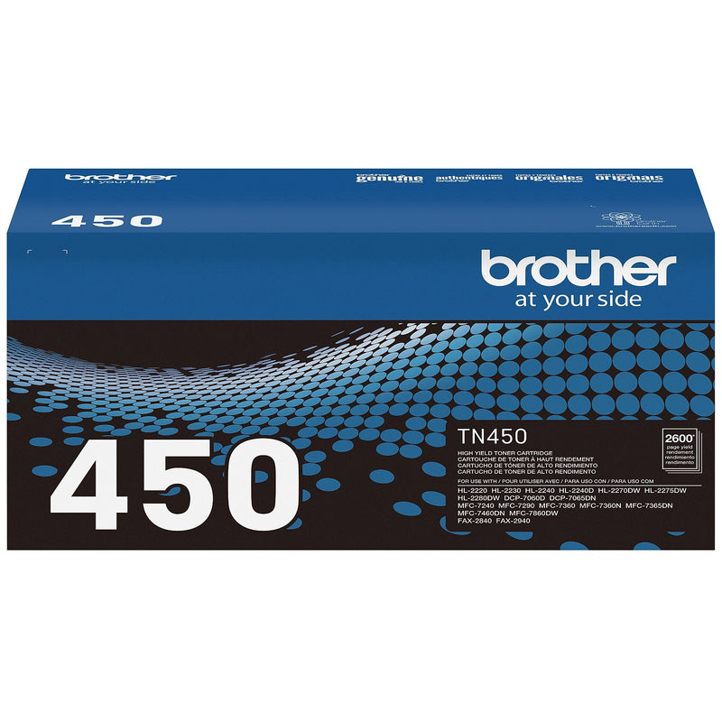Brother TN-450 Black High Yield Toner Cartridge (TN450)