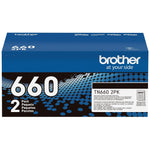 Brother TN660 Black Toner Cartridge, High Yield, 2/Pack (TN6602PK)