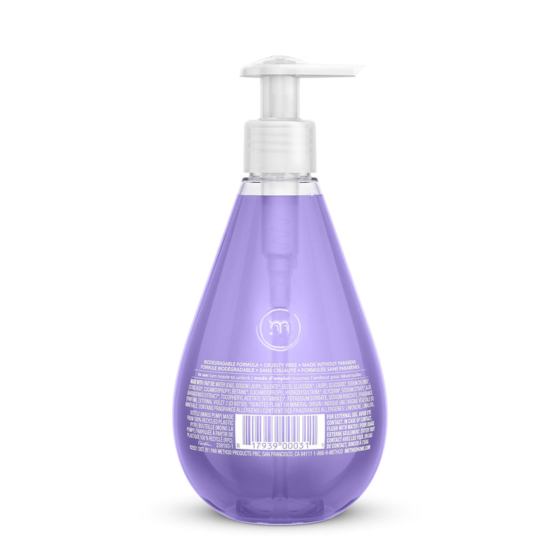 Method Liquid Hand Soap, French Lavender Scent, 12 oz. (00031)