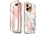 i-Blason Cosmo Marble Pink Snap Case for iPhone 13 Pro Max (iPhone2021-6.7-Cosmo-SP-Marble)