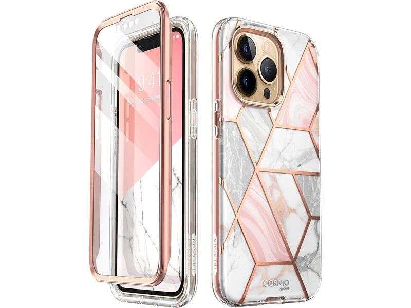 i-Blason Cosmo Marble Pink Snap Case for iPhone 13 Pro Max (iPhone2021-6.7-Cosmo-SP-Marble)