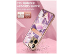 i-Blason Cosmo Marble Purple Wallet Case for iPhone 13 Pro Max (iPhone2021-6.7-CosCard-Ameth)