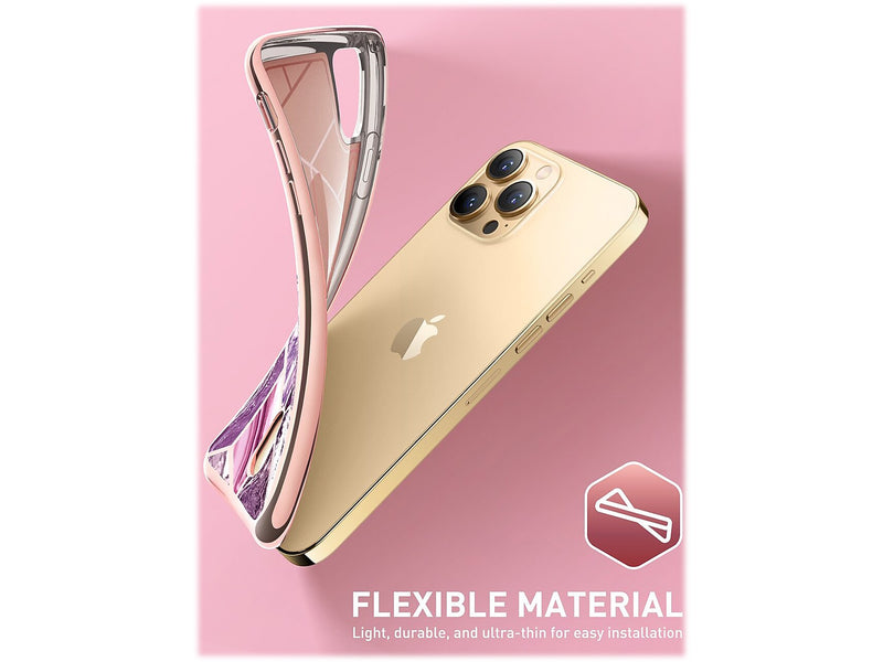 i-Blason Cosmo Marble Purple Wallet Case for iPhone 13 Pro Max (iPhone2021-6.7-CosCard-Ameth)