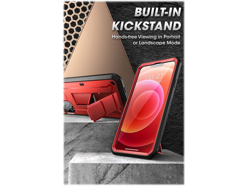 SUPCASE Unicorn Beetle Pro Metallic Red Rugged Case for iPhone 13 Pro (SUP-iPhone2021Pro-6.1-UBPro-SP-Ruddy)