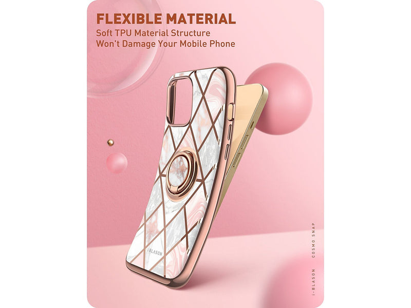 i-Blason Cosmo Marble Pink Snap Case for iPhone 13 Pro Max (iPhone2021-6.7-CosSnap-Marble)