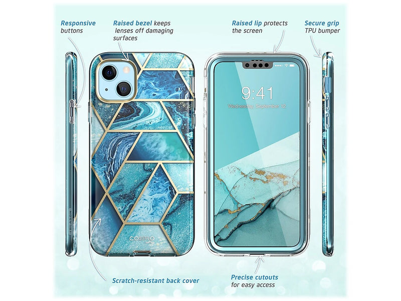 i-Blason Cosmo Ocean Blue Snap Case for iPhone 13 (iPhone2021-6.1-Cosmo-SP-Ocean)