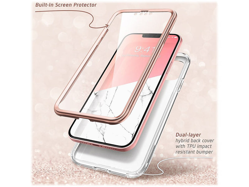i-Blason Cosmo Marble Pink Snap Case for iPhone 13 (iPhone2021-6.1-Cosmo-SP-Marble)