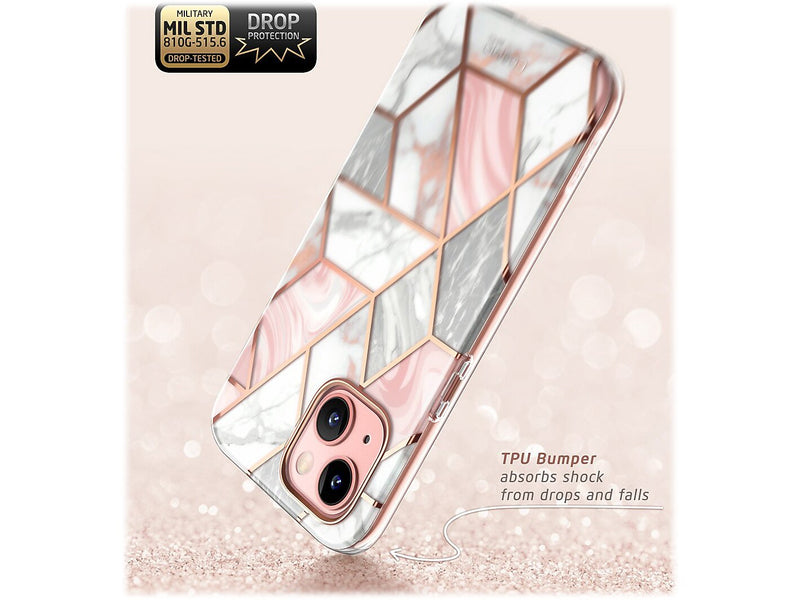 i-Blason Cosmo Marble Pink Snap Case for iPhone 13 (iPhone2021-6.1-Cosmo-SP-Marble)