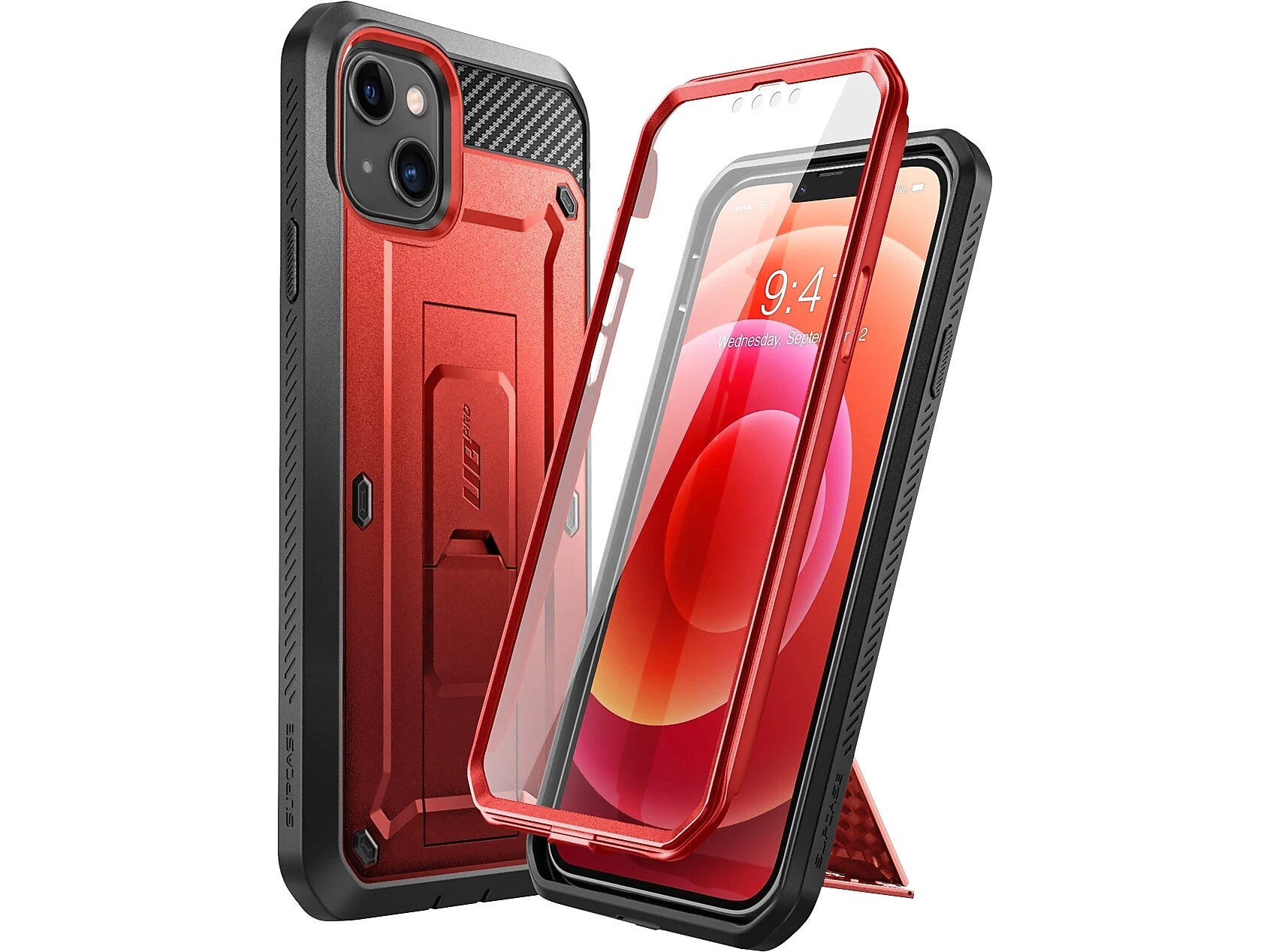 SUPCASE Unicorn Beetle Pro Metallic Red Rugged Case for iPhone 13 (SUP-iPhone2021-6.1-UBPro-SP-Ruddy)