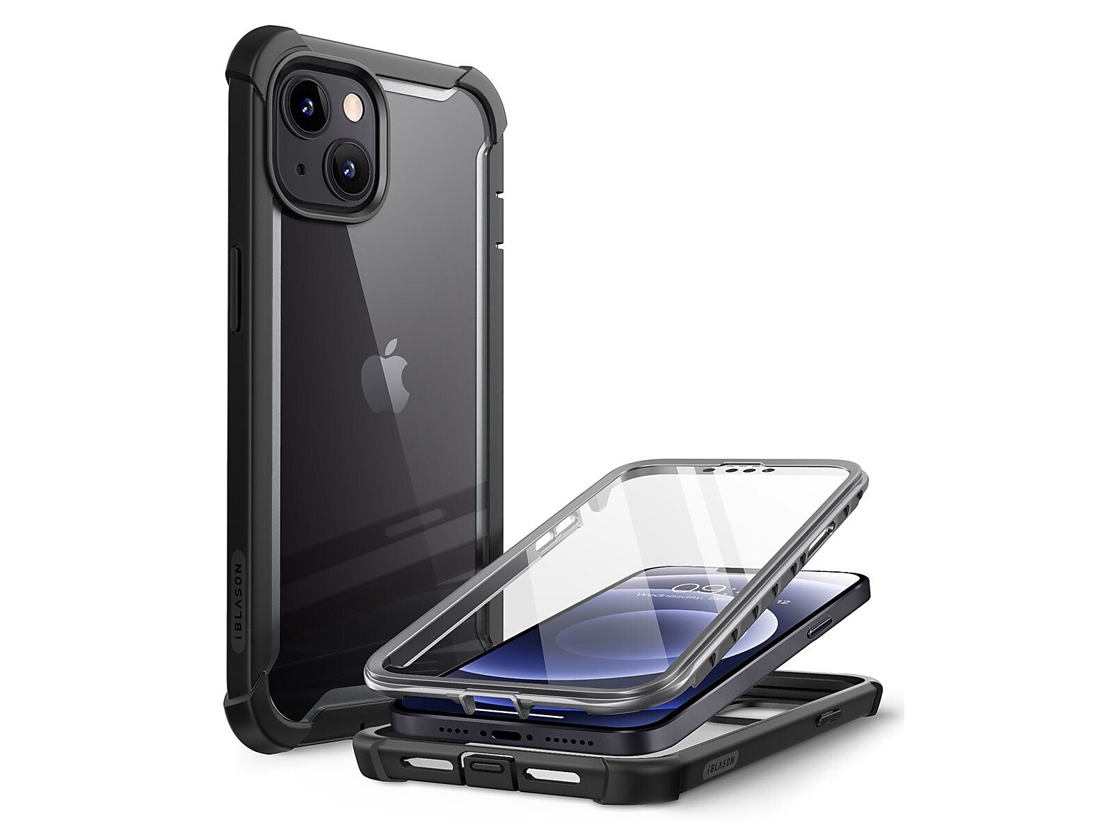 i-Blason Ares Black Snap Case for iPhone 13 (iPhone2021-6.1-Ares-SP-Black)