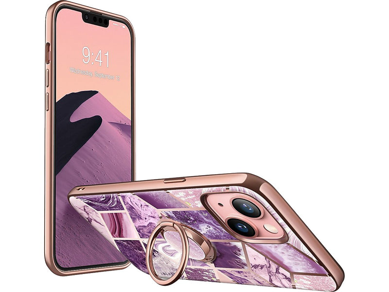 i-Blason Marble Cosmo Purple Snap Case for iPhone 13 (iPhone2021-6.1-CosSnap-Ameth)