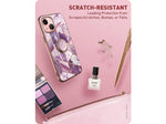 i-Blason Marble Cosmo Purple Snap Case for iPhone 13 (iPhone2021-6.1-CosSnap-Ameth)