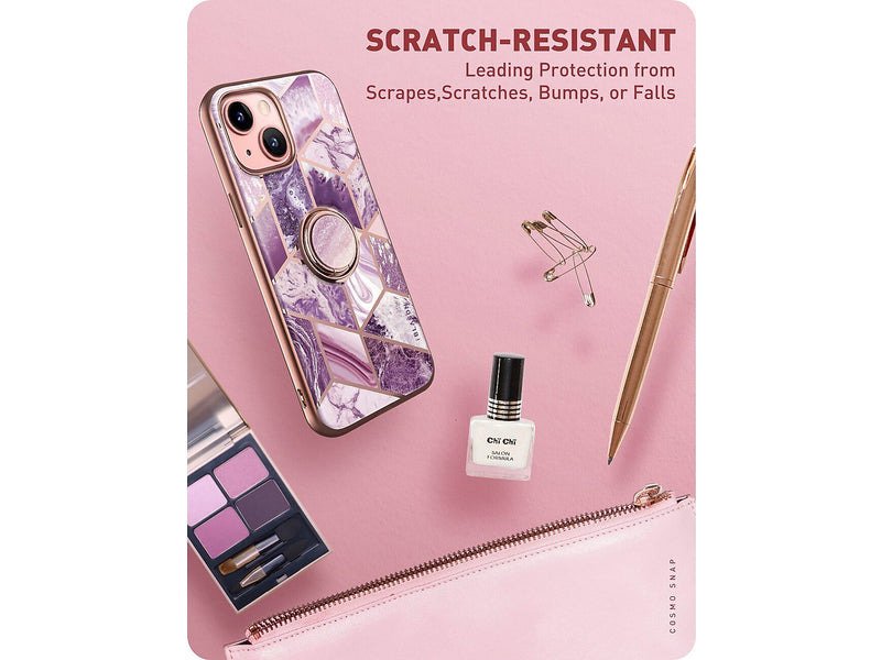 i-Blason Marble Cosmo Purple Snap Case for iPhone 13 (iPhone2021-6.1-CosSnap-Ameth)