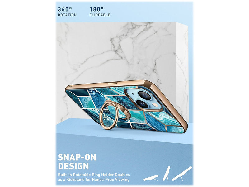 i-Blason Cosmo Ocean Blue Snap Case for iPhone 13 (iPhone2021-6.1-CosSnap-Ocean)