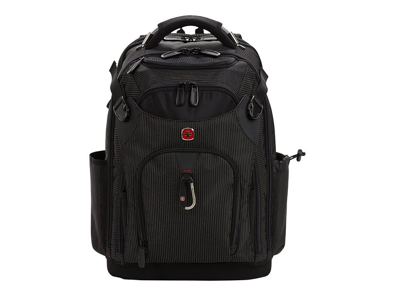 SwissGear USB Work Pack Pro Tool Laptop Backpack, Black with White Dots Plastic (3636200472)