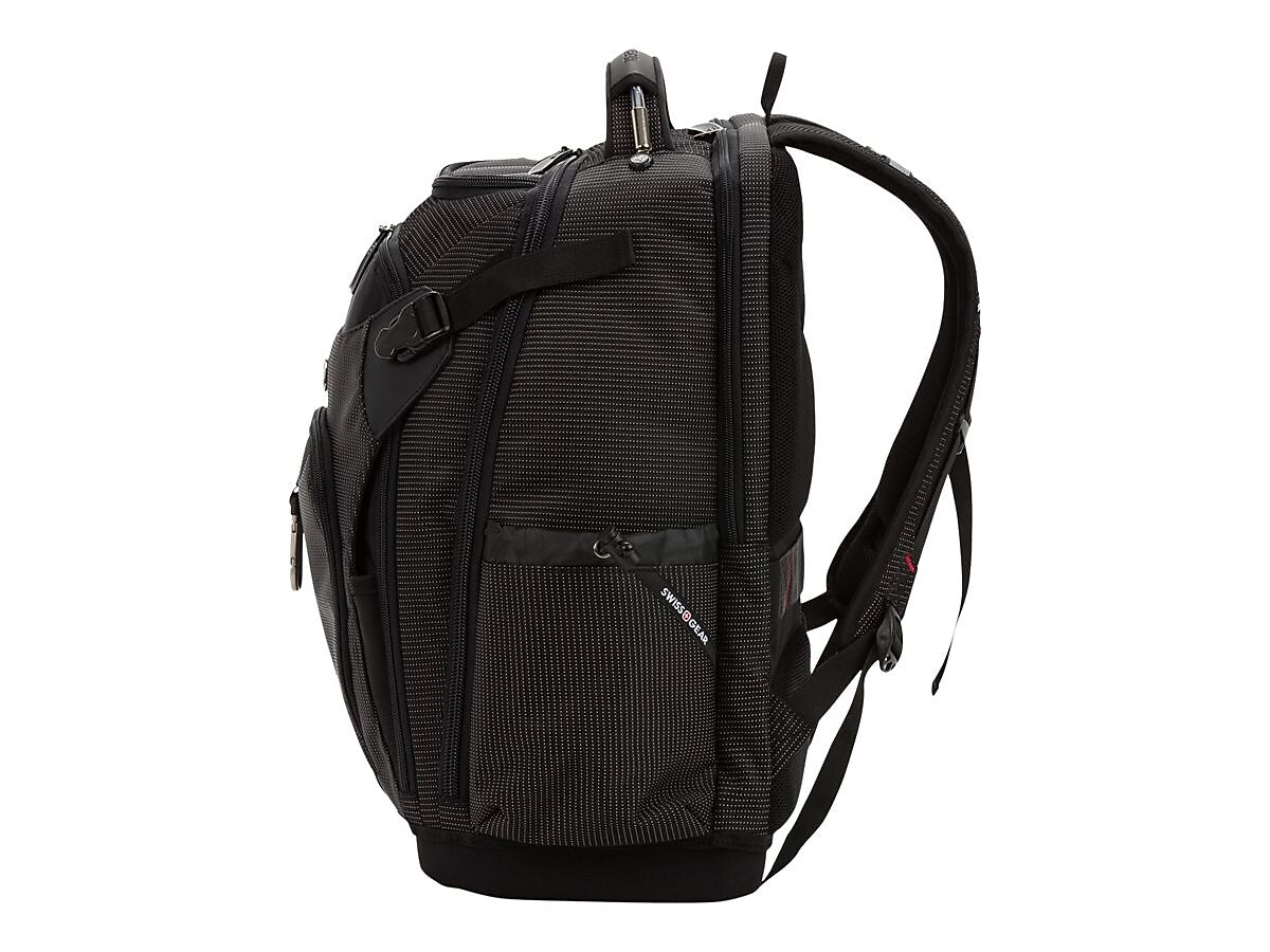 SwissGear USB Work Pack Pro Tool Laptop Backpack, Black with White Dots Plastic (3636200472)