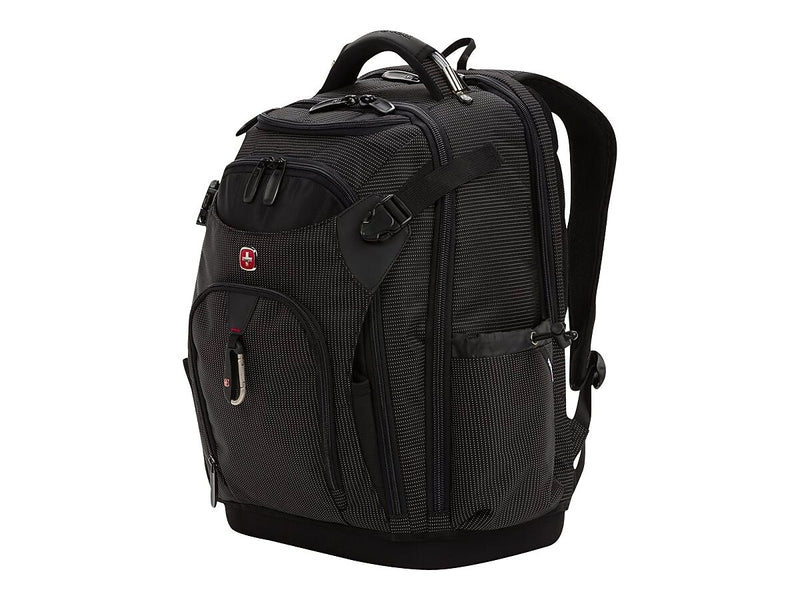 SwissGear USB Work Pack Pro Tool Laptop Backpack, Black with White Dots Plastic (3636200472)