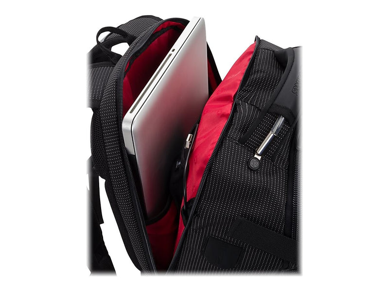 SwissGear USB Work Pack Pro Tool Laptop Backpack, Black with White Dots Plastic (3636200472)