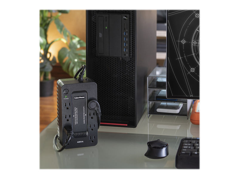 CyberPower Standby Series 425VA 8-Outlet UPS, Black (ST425)